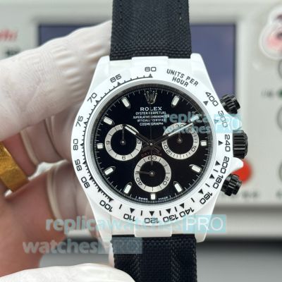 Swiss Replica Rolex Daytona Black Dial Ceramic Case 4801 Chronograph Watch 